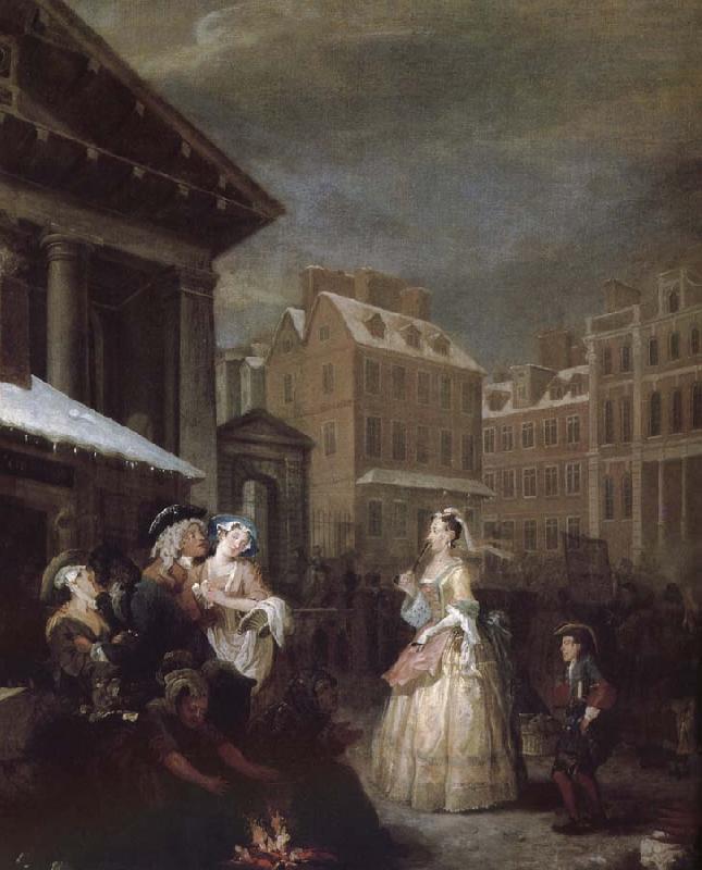 William Hogarth Four hours a day in the morning Sweden oil painting art